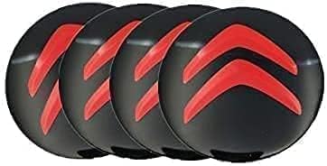 4 Pièces Pour Citroen C3 C4 C5 C1 Elysee Berling Xsara Picasso Saxo DS3 DS4 DS6 60mm Capuchon Central De Roue De Voiture Avec Logo Capuchon De Moyeu Remplacement Poussière Jantes Couverture