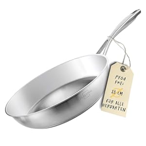 SILBERTHAL B095L2YZ35 Edelstahl Bratpfanne 28cm