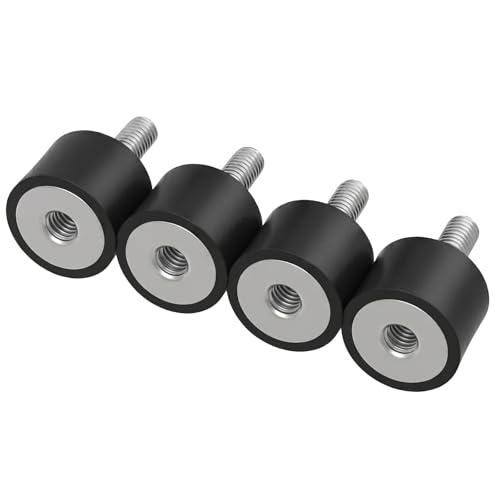 4 amortiguadores de vibraciones, amortiguadores de goma M6, amortiguadores de goma de metal, soportes antivibración, silenciosos, aislantes de vibración, amortiguadores de goma para bobinas de coche