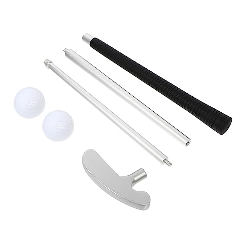 OHPHCALL Golf Putter Set 3-Section Folding Pushing Rod Golf Training Gear Alloy Rod Travel-Friendly Sturdy