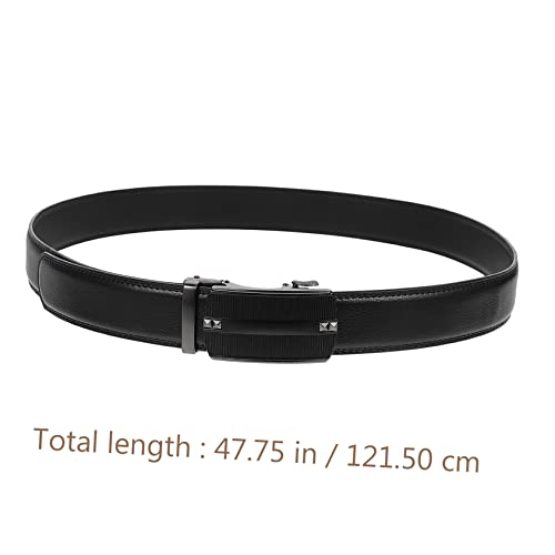 Gatuida Automatic Buckle Belt Men Ratchet Belts Waist Belt While Belt Leather Waistband Male Waist Strap2