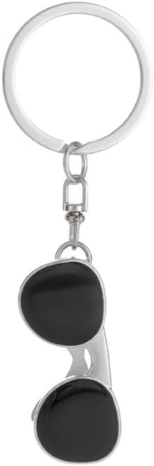 Keychain Sunglasses Pendant Keyring Metal Key Chain Bag Charm Key Organizer Holder Christmas Birthday Gift Keychains Key Chain Key Ring Holder