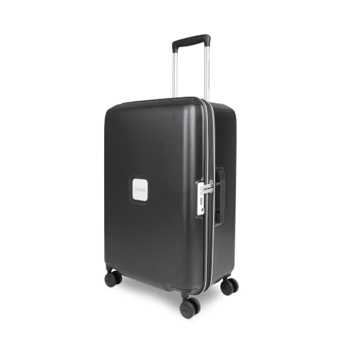 Image of American Tourister Zenrix | Check-in Trolley Bag (77 cm) | 360 8 Wheel Travel Luggage | Hard Case Polycarbonate Suitcase | Recessed TSA Lock | Black & White