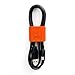 Price comparison product image Bluelounge Medium CableClip, Cable Management System in Grey & Orange - 4 Pack