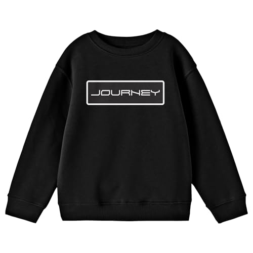 Bioworld Journey Logo Crew Neck Long Sleeve Youth Black Sweatshirt