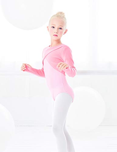 Image of Daydance Kids Girl's Ballet Shrug Knit Pullover Dance Sweater with Thumb Holes