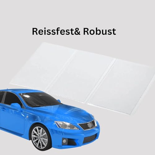 Olanmarp Fahrzeugschein Hülle 3-teilig faltbar, transparent, glasklar, Kfz Schein Schutzhülle DE, robust, reißfest, phthalatfrei, lebensmittelecht, 100% recycelbar, PVC Made in Germany (5 Stück)