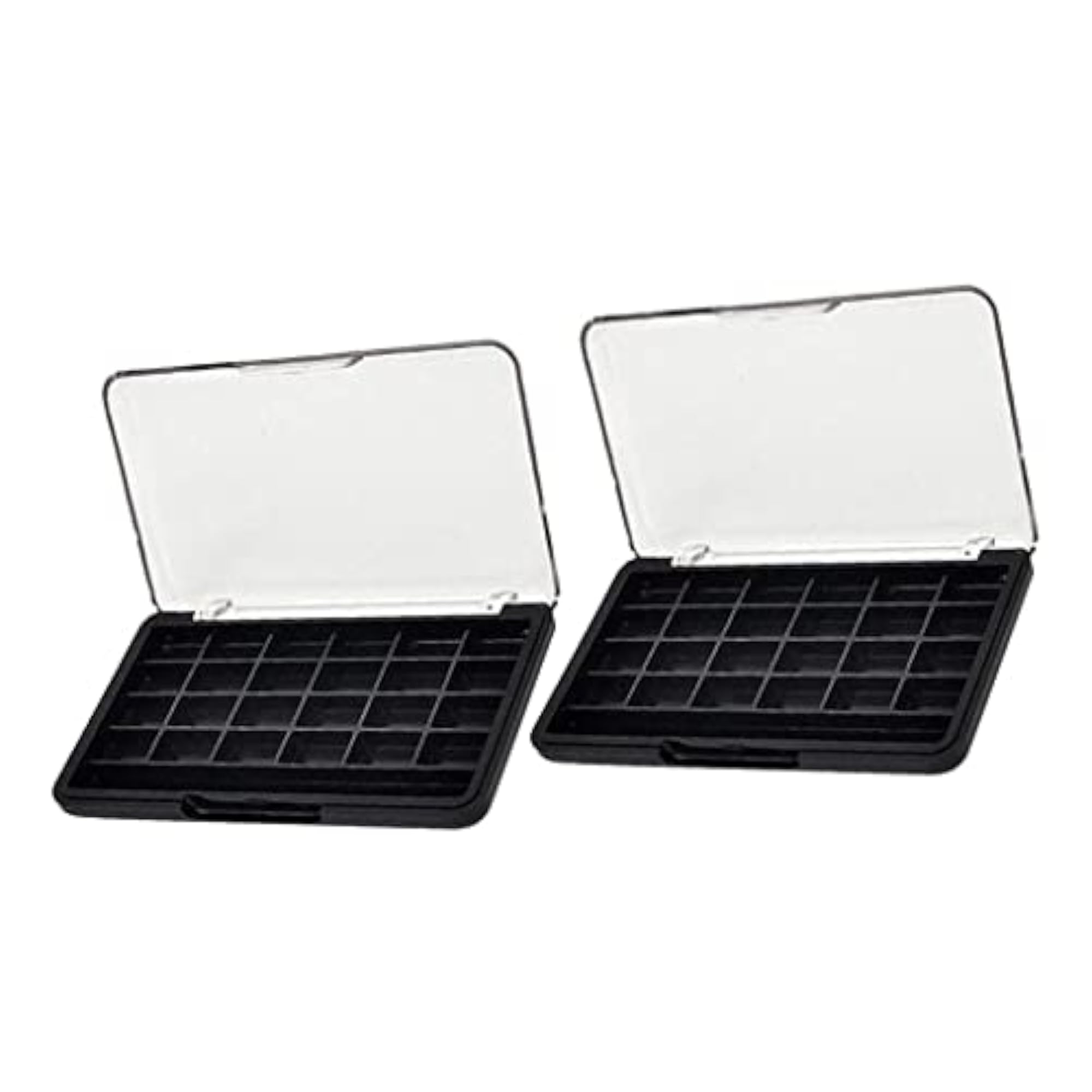 24 Grids Empty Makeup Eyeshadow Palette Case, 2Pcs