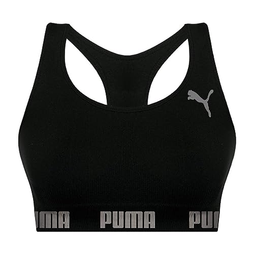 Top Sem Costura, Puma, Feminino, Preto, M Top Sem Costura, Puma, Feminino, Preto, M