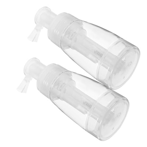 Homoyoyo 2 piezas Botella de Spray para Polvo de Peluquería Transparente Botella Pulverizadora Portátil para Polvo Seco Envase Resistente y Versátil para Salón y Barbería