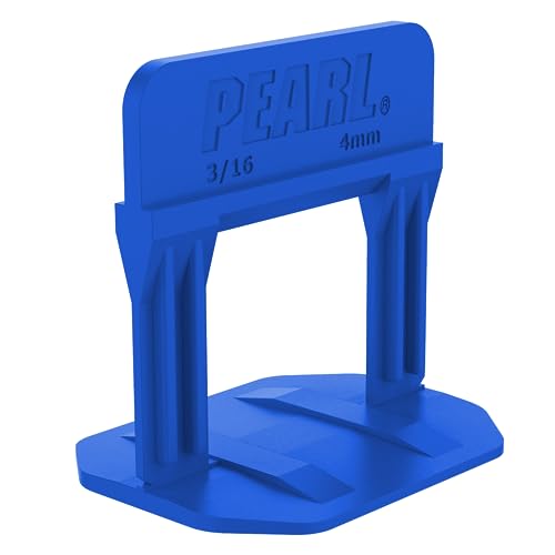 PEARL ABRASIVE CO. Leveling System Bag of 250m, Blue, 3/16"