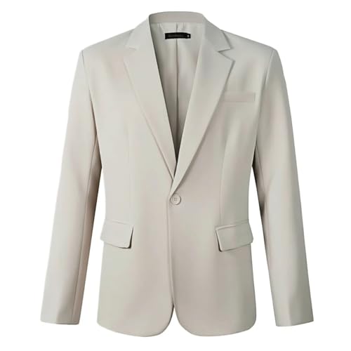 Beninos Mens Sport Coat Casual Blazer One Button Business Suit Jacket