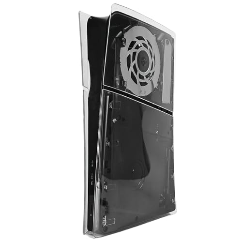 Image of Slim Digital Edition Cover Plates for New PS5 Slim Console, Shell Panels Compatible with New PlayStation 5 Slim Accessories Protective Replacement Faceplate (Transparent)