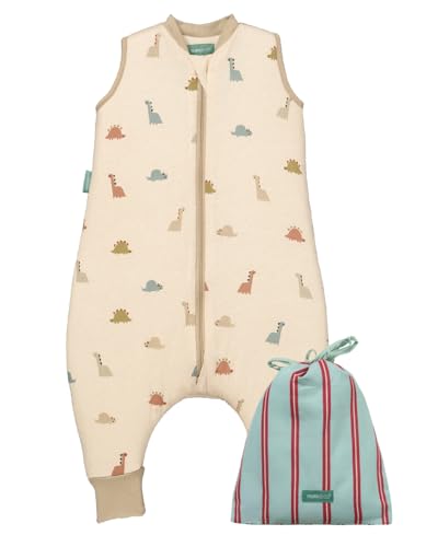 molis&co   Pijama Manta con Pies 2.5 TOG   90 cm (3 años)   Ideal para Invierno   Suave y cálido   100% algodón (Oeko Tex 100)   Dinos