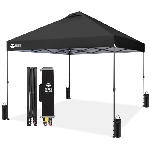 CROWN SHADES 10x10 Pop Up Canopy Tent - Patented Center...