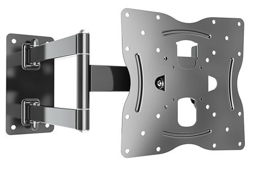 RICOO TV Wandhalterung Fernseher Halterung S1022 für 32-55 Zoll schwenkbar neigbar Fernseherhalterung Wand VESA 200 x 200 mm Wandhalter universal flach & Curved TVs Belastbarkeit bis 30 kg