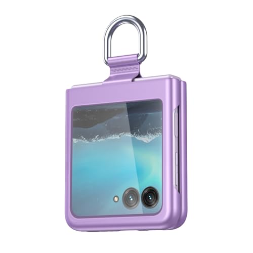 gѓdbJo[oh Motorola Razr 40 Ultraƌ݊̂XP[XARinttbvP[XAn[hPCیϏՌیJo[ Motorola Razr 40 Ultraƌ݊ P[X(Purple)