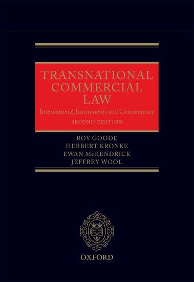 Transnational Commercial Law: International Instruments and Commentary