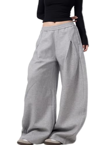 Men's Baggy Sweatpants Hip Hop Y2k Wide Leg Lounge Sweat Pants