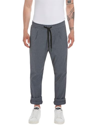 Pantalon Replay M9814 confortable à rayures pour le bureau et les sorties