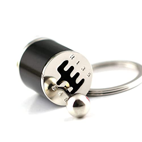 Image of Gear Shift Keychain for Car Lovers, 6 Speed Manual Transmission Gearbox Keyring, Metal Shifter Lever Accessory, Automotive Gift for Men, Boys & Enthusiasts(Pack of 1,Multicolor)