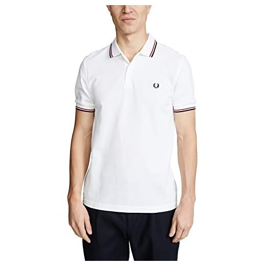 Fred Perry Polo Homme, Blanc (White), X-Large