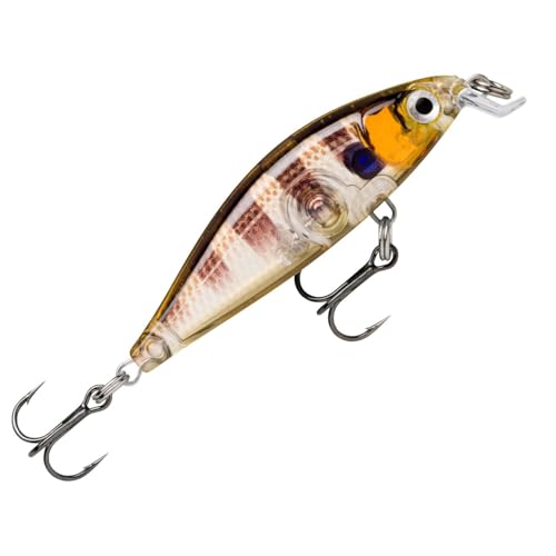 Rapala X-Light Minnow 5cm 4g - Wobbler, cebo rígido, Twitchbait, Minnow para pesca de perca, cebo rígido para pesca con señuelo, Color: Glassy Gill UV
