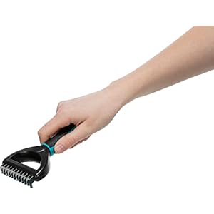 TRIXIE Pet Dematting Comb, for Cats and Dogs, Detangle and Thin, 3″ x 7″ (7x18cm)