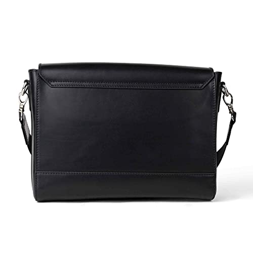 Bolso mensajero de cuero artesanal para laptop 13" miniatura 7