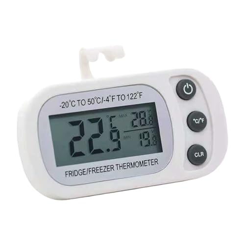 Cuchillo De Temperatura Del Congelador - Cuchillo De Temperatura Del Refrigerador | Dispositivo De Medición De Temperatura De Cocina Digital Impermeable | Función De Grabación MAX Min |