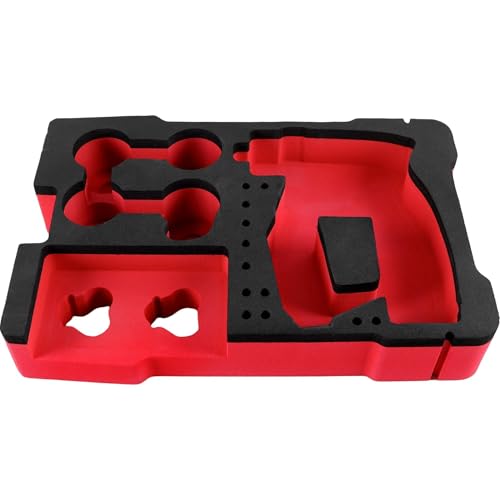 Yudylg EVA Liner Organizer Compatible with 8435 Series Tool Box - Custom Inserts Fit for 2505 Series Installation Drill Driver Kit & AccessoriesDual-Tone Color - Red and Black