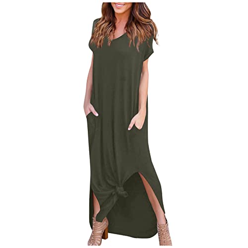 DRILEND Cocktail Kleid, Kleider Damen Festlich Elegant Strandkleider Sommer...