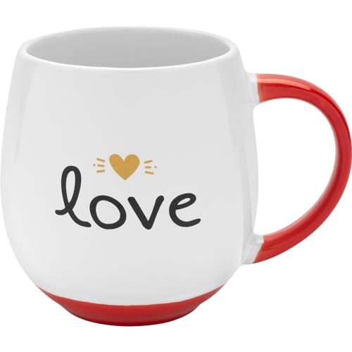 GRUSS & CO Tasse mit Motiv 'Love' | bauchige Kaffeetasse, Porzellan,...