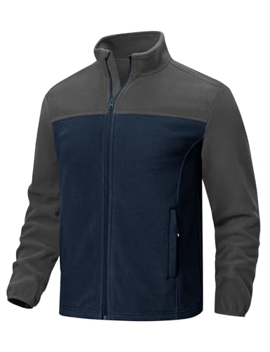 TBMPOY Men's Lightweight Fleece Jacket for Outdoors