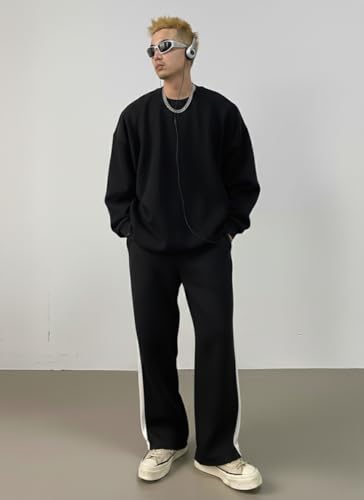 Image of dockstreet Loosefit Sweatpants /Loose Soft Casual Lowers /Casual for Men