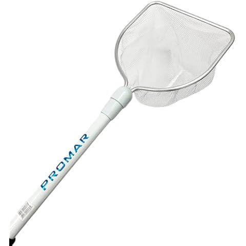 Promar American Maple Inc Promar Deluxe Bait Well Net PVC Handle Nylon Net 8"x9" Hoop 20" Handle #LN-410, Multi, One Size Cover