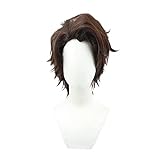 osseoca Aizen Sousuke Cos Wig Brown Hair 35cm 14inch (Aizen Sousuke-BRO)