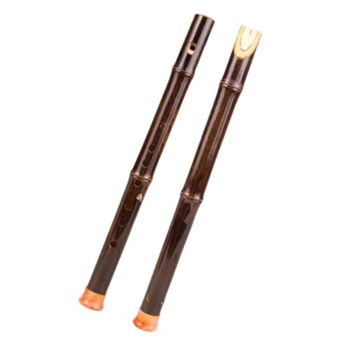 KANLVU Bambú PúRpura Flauta Dulce 6 Agujeros Flauta Soprano Sin Membrana Flauta Vertical Pico Plano Principiante Flauta Madera Instrumentos Musicales(D key)