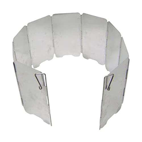 Faltbar Aluminium Windschutz, 10 Stück Outdoor-Aluminium-Windschutz Für Campingkocher, Gaskocher Aluminium Windschutz Für Gaskocher/Campingkocher, Leichter Faltbarer Windschutz Für Outdoor, Öfen