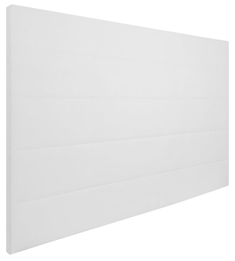HOGAR24 ES | Cabecero Tapizado GIO | Cabezal de Cama Acolchado | Tapizado en Polipiel de Alta Gama | Color Blanco | Medida: 140x110x5 cm (Cama 135/140 cm)