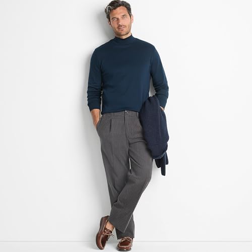 Lands' End Men's American-Grown Supima Cotton Mock Turtleneck Shirt4