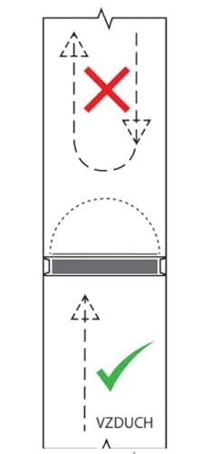 Rückstauklappe Rückschlagklappe doppelt für Abluftrohre LUFTDICHT mit Silikonmembrane und Magnetverschluss - DN-100mm
