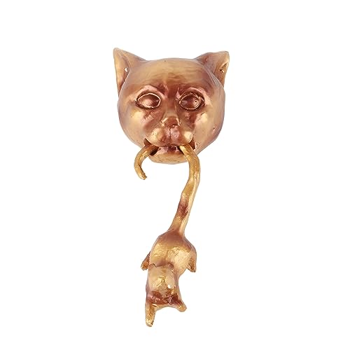 Heurtoir de porte chat en fonte robuste pour accueillir vos invités avec originalité