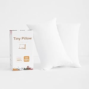 BEDSUM-2-Pack-Tiny-Pillows-11x7-Microfiber-Mini-Pillows-for-Travel-Pets-Soft-and-Machine-Washable-Small-Pillows-for-Neck-Wrist-and-Knee-Comfort-White - Cucciolini Doodles   BEDSUM-2-Pack-Tiny-Pillows-11x7-Microfiber-Mini-Pillows-for-Travel-Pets-Soft-and-Machine-Washable-Small-Pillows-for-Neck-Wrist-and-Knee-Comfort-White