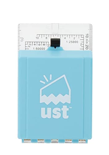 Brújula plegable UST con espejo y medidor de pendiente miniatura 3