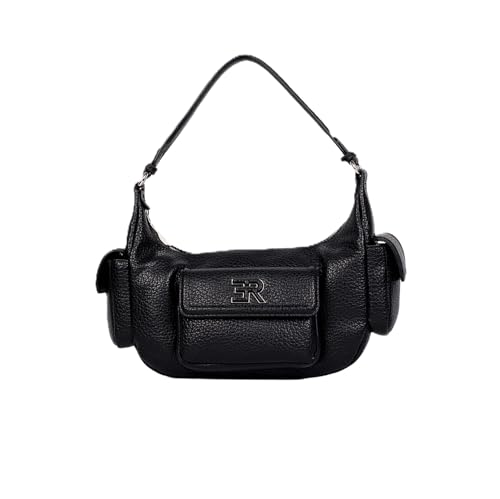 Sac hobo Anna ERMANNO FIRENZE petit modèle noir en cuir chic