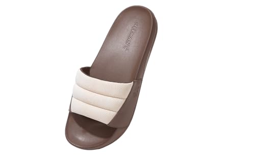 Image of Neeman's Squooshy Slides for Women | Cushioned & Comfortable Flip Flops for Women | Everyday Comfort, Flexible and Breathable | Black /Black UK4
