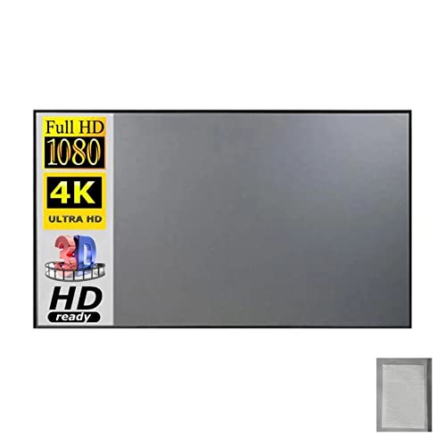 FHSLKXIM Pantalla De Proyector Pantalla De Proyector Tela De Pantalla De Proyector 100 120 Pulgadas Pantalla De Proyección Tela Reflectante Portátil, 40 Pulgadas