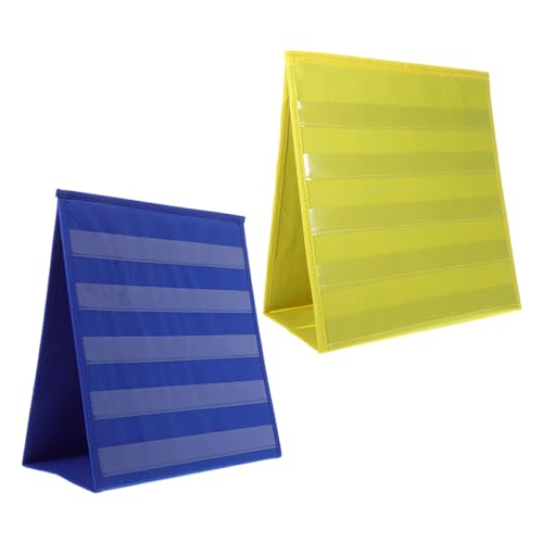 Tableau de poche pedagogique double face structure triangulaire stable Parliky 2pcs