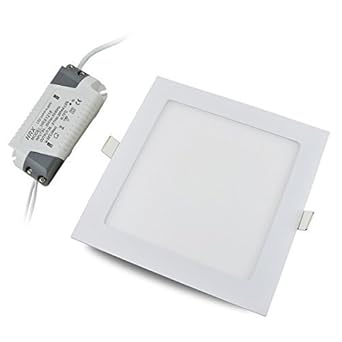 E-WARE LED Panel 12W Ceiling Light Home Decorative (Warm-White, Square)(2 Year Warranty)